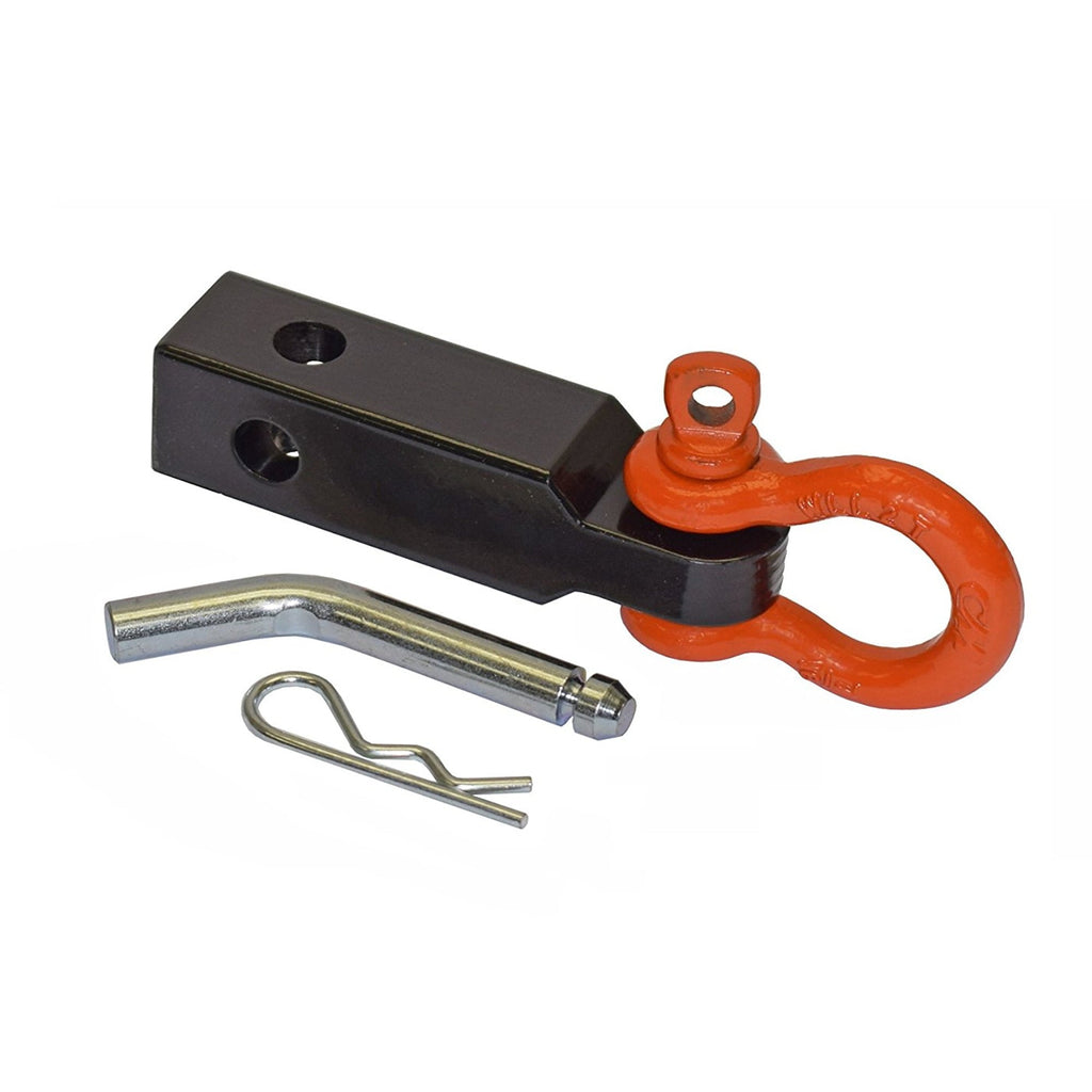 Rigid Hitch (TSM-125-D) Tow Strap Shackle Mount for 1-1/4 Inch Receivers - Made In U.S.A.