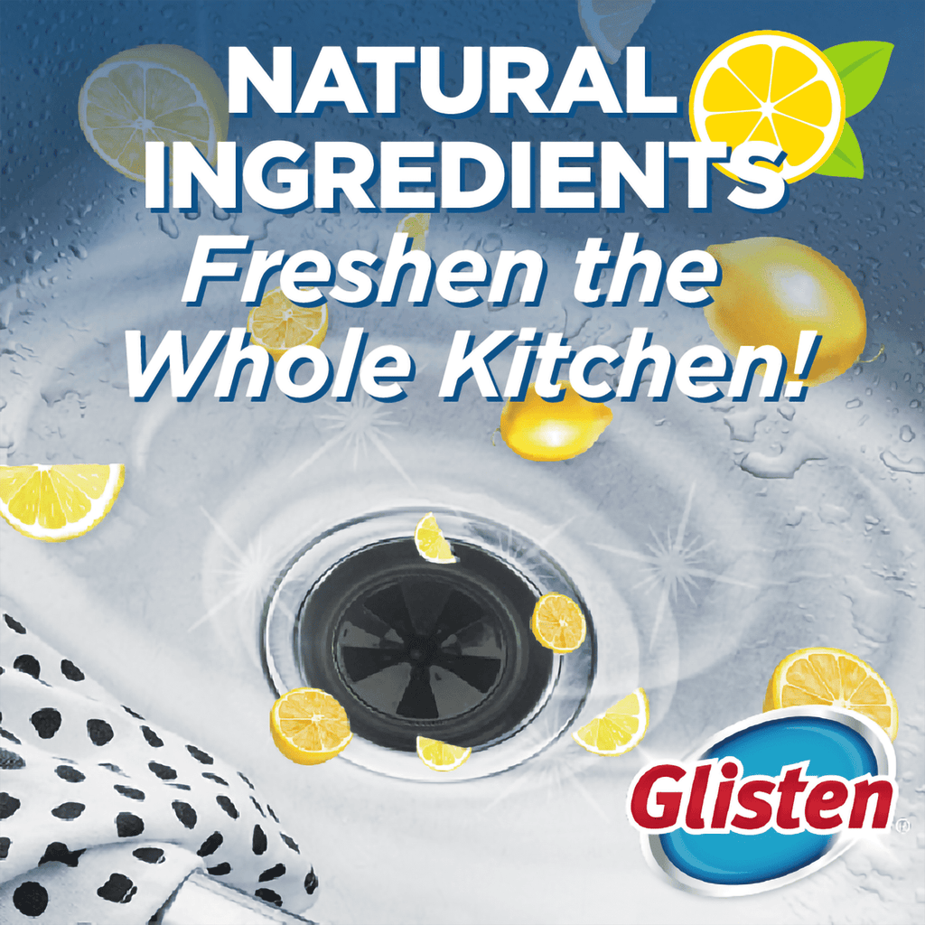 Glisten Disposer Care Freshener Pods, 10 Pack