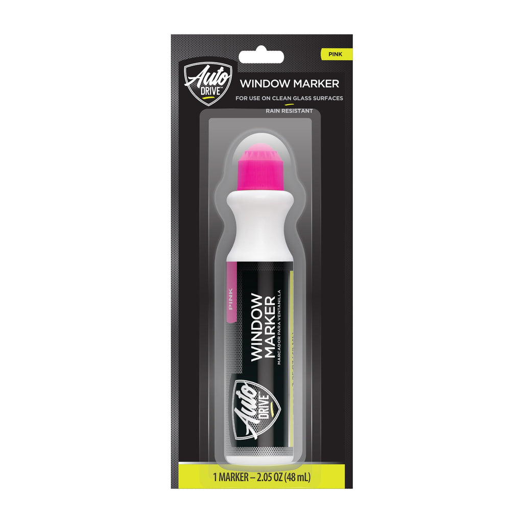 Auto Drive Universal Automotive Window Marker, 00145, Pink, 48 ml/2.05 oz., 1 Pack