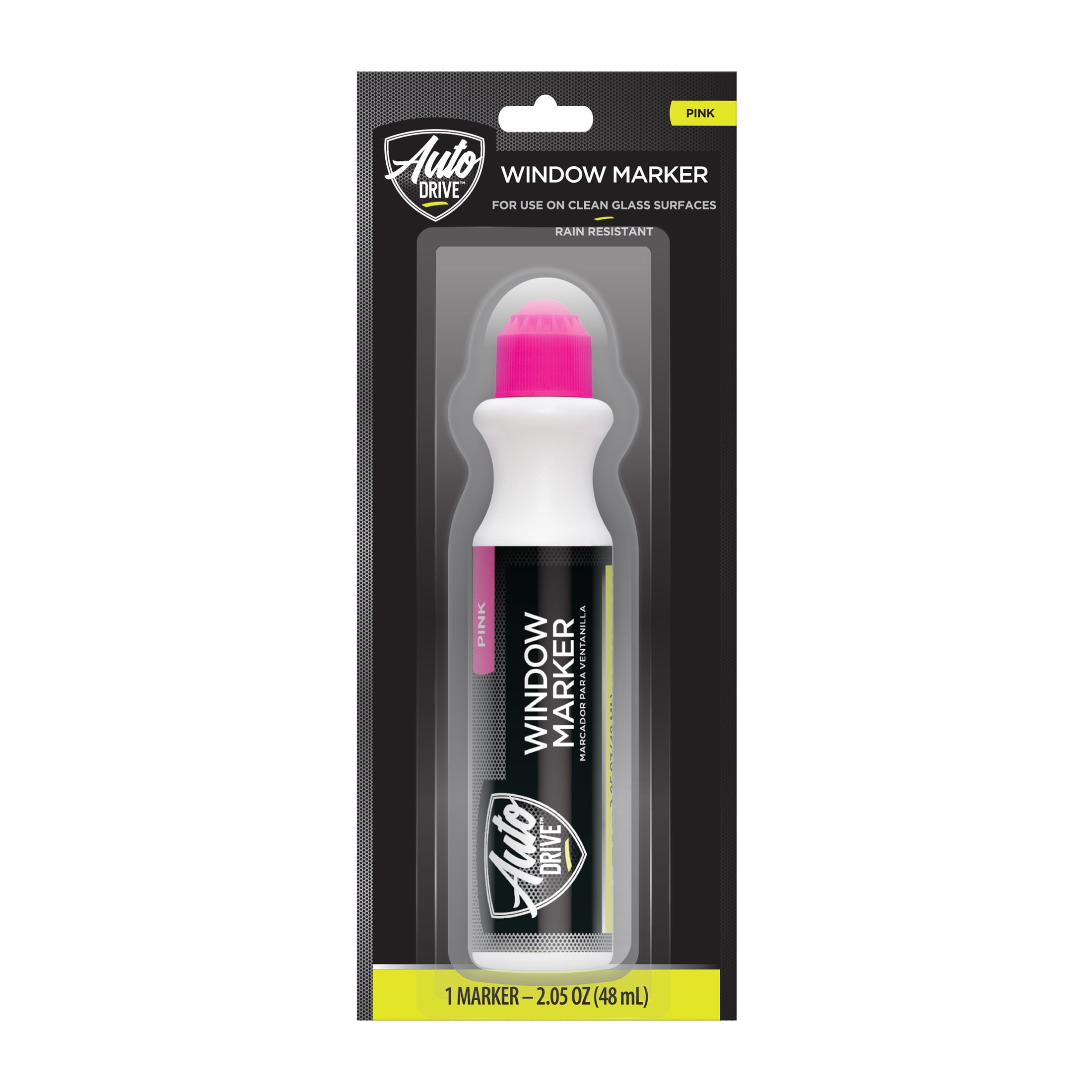 Auto Drive Universal Automotive Window Marker, 00145, Pink, 48 ml/2.05 oz., 1 Pack