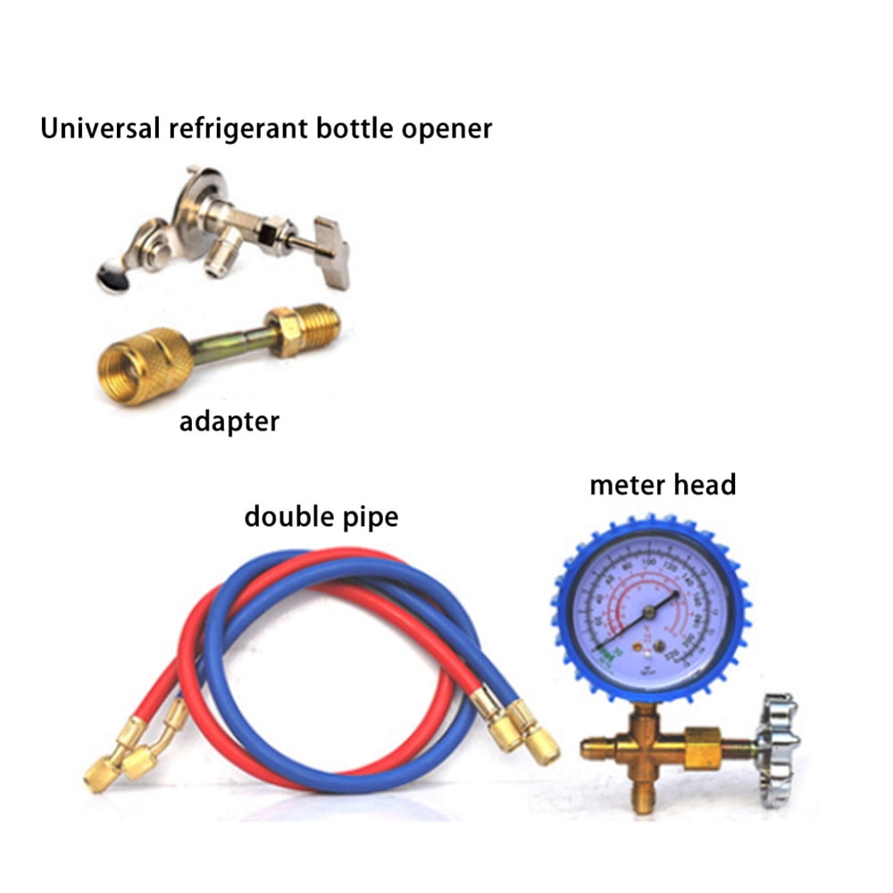 Virwir R22 R13 4A R4 10A Refrigerant Household Car Air Conditioning Fluoride Adding Tool Kit Freon Common Cool Gas Meter Car Air Conditioning Freon Common Cool Gas Meter