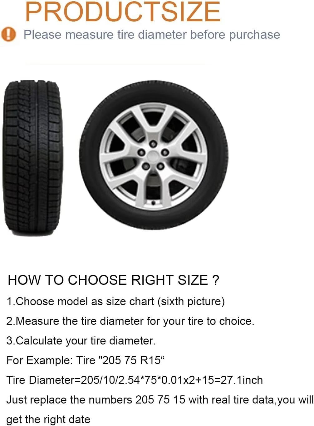 Kayme RV Tire Cover Set of 4, Camper Trailer Wheel Cover, Fit for 27-29 inch Tire Diameter, Black
