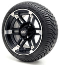 Golf Cart Wheels and Tires - 12" Barracuda SS & (215/35-12 or 215/50-12) (x4)