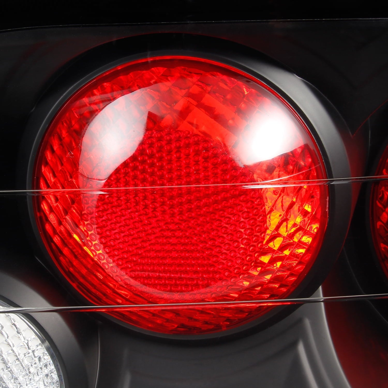 Fits 96-98 Ford Mustang Sport Coupe Black Tail Brake Lights Lamp Pair Left+Right