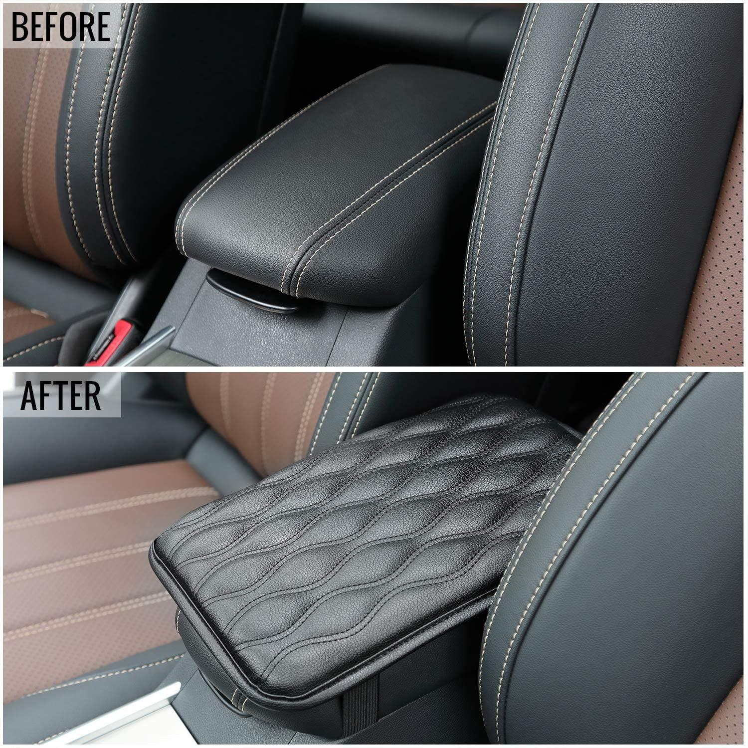 Seven Sparta Car Interior Center Console Cover Armrest Cushion Pad 11.6 x 8.2 in