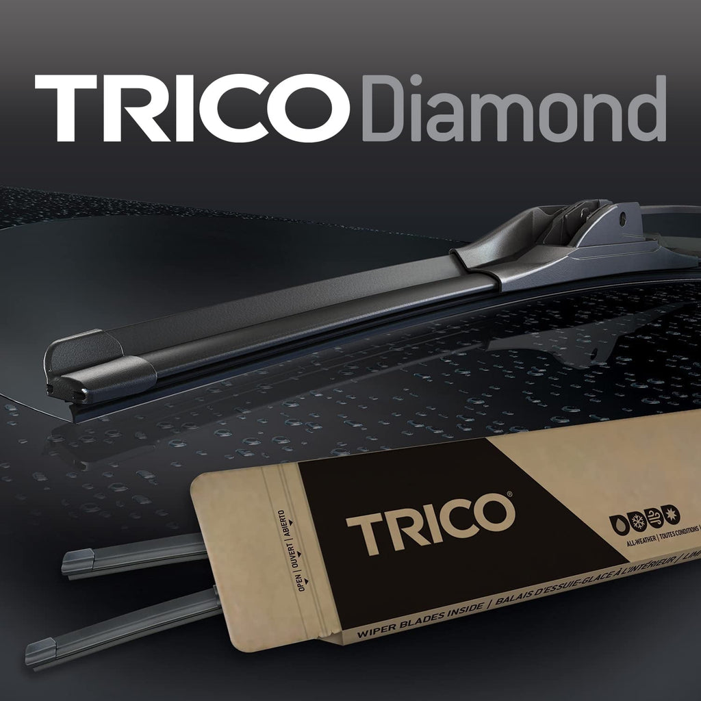 TRICO Diamond 2 Pack, Two 22" High Performance Replacement Windshield Wiper Blades (25-2222)