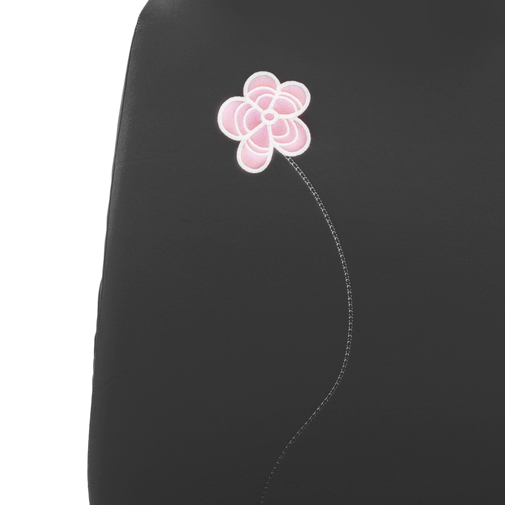 FH Group Floral AFFB053BLACK102 Black Universal Front Set Car Seat Cover with Air Freshener