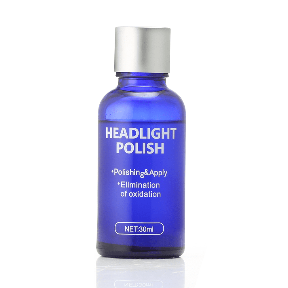 Car Headlight Cover Lens Restorer Repair Liquid, Polish Cleaner Kit, Restoring Beam Output(30ml)