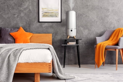 HoMedics Total Comfort Deluxe Ultrasonic Humidifier Top Fill, Large Humidifier for for Bedroom, Plants, Office - Top-Fill 1.47 Gallon White UHE-CMTF91