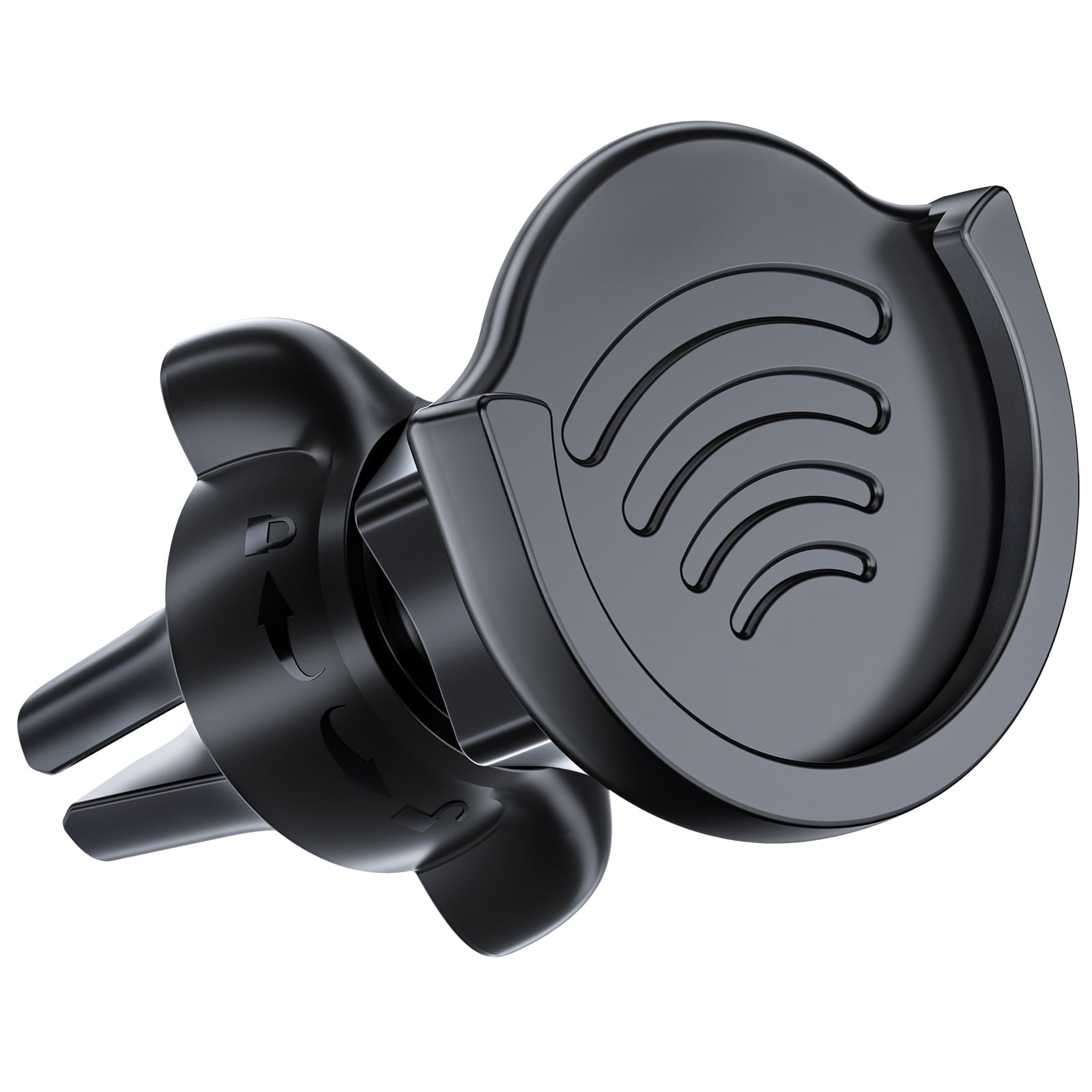 Air Vent Phone Holder for Socket, pop-tech Vent Car Mount Silicone with Adjustable Clip for Collapsible Grip Black