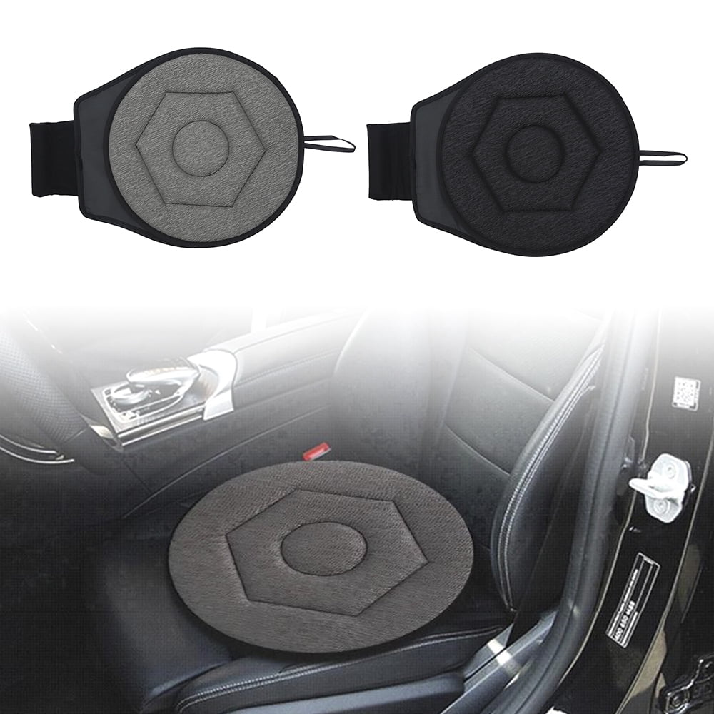 360° Rotating Car Seat Cushion 16.5in Portable Auto Swivel Cushion Seat with Anti-Slip Base Ideal,Rotating Cushion Auto Car Swivel Seat Cushion for Car Seat/Home/Office/Chairs