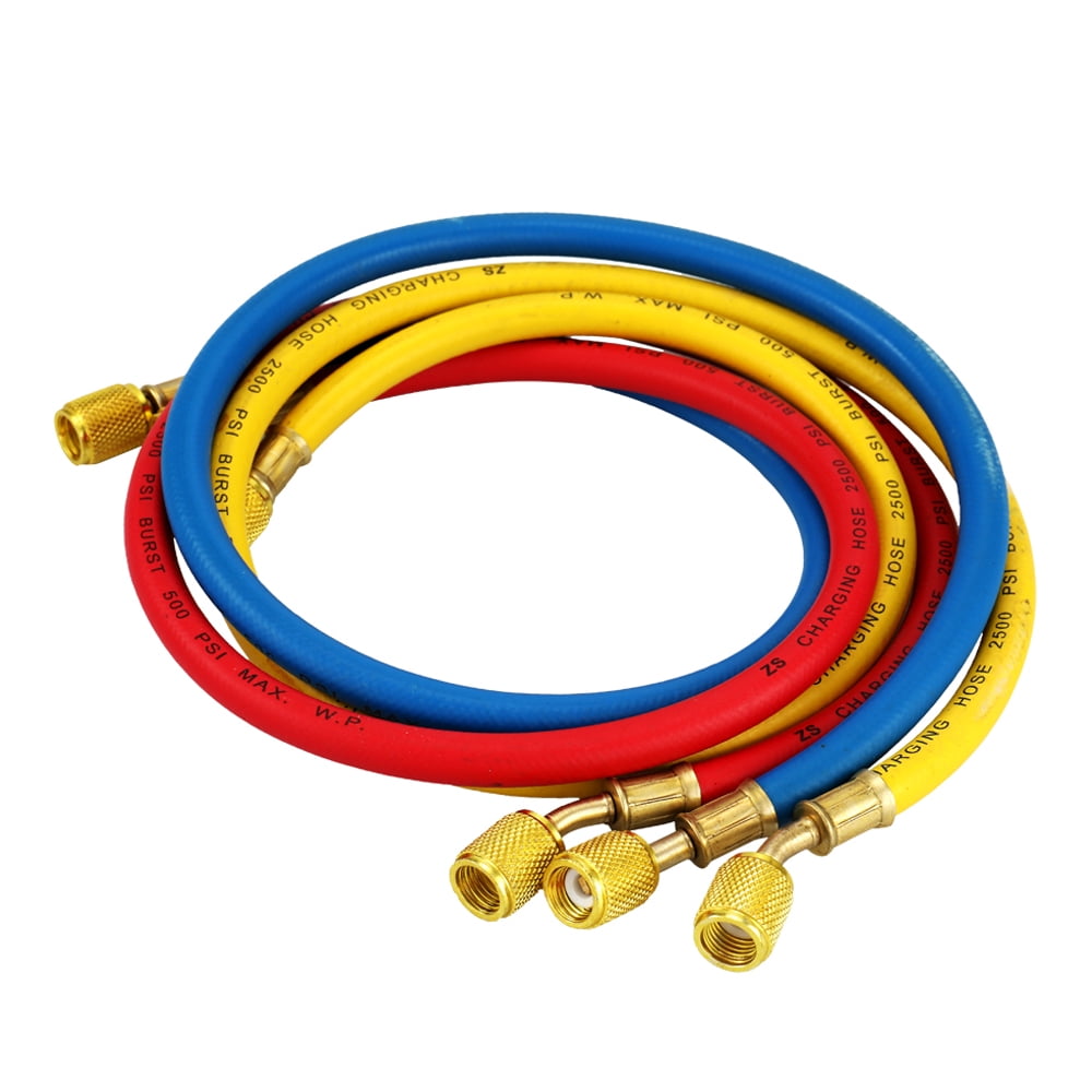 Tomshine Refrigerant Manifold Gauge Set Air Conditioning Tools with Hose and Hook for R12 R22 R404A R134A