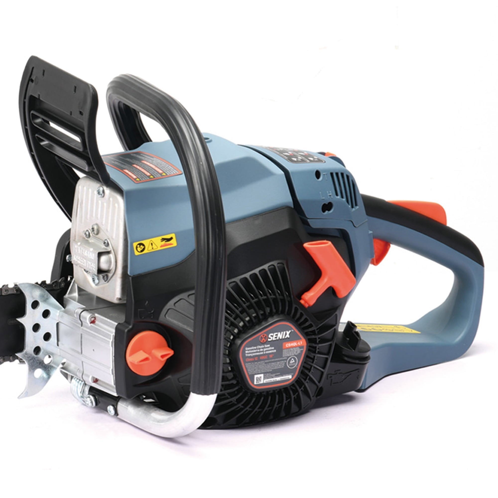 SENIX 18-inch 49 Cc 4-Cycle Gas Powered Chainsaw, Oregon Bar and Chain, CS4QL-L1