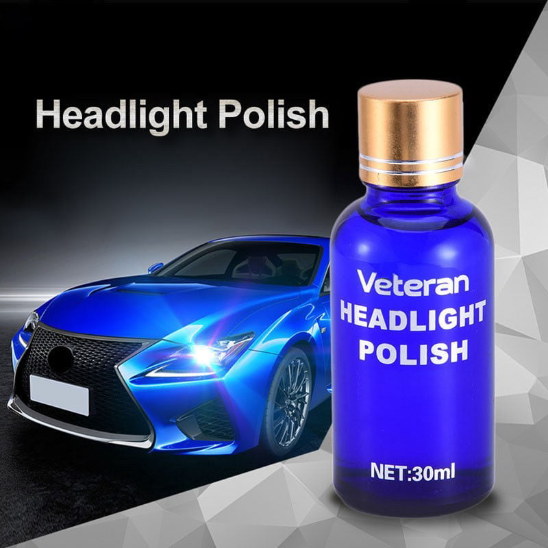 Car Headlight Lens Restoration System Repair Kit Plastic Light Polish Cleaner US