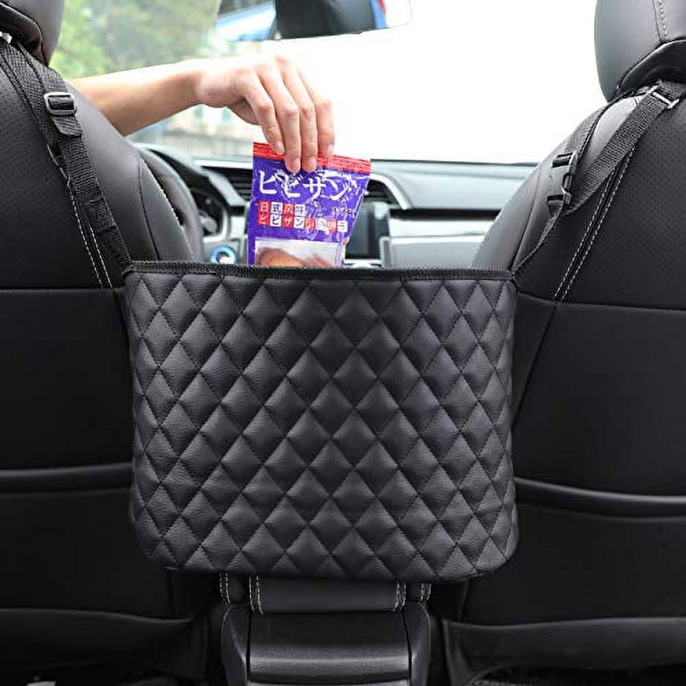 eveco Purse Holder for Cars - Car Purse Handbag Holder Between Seats - Auto Storage Accessories for Women Interior - Automotive Consoles and Organizers Net Pocket for Front Seat