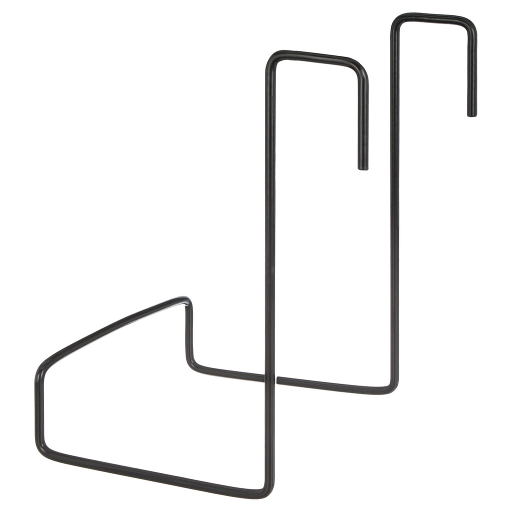 Camco Heavy Duty Chair Rack, Hook on RV Ladder to Support Folding Chairs, Picnic Chairs, and Beach Chairs During Travel, Black 51490