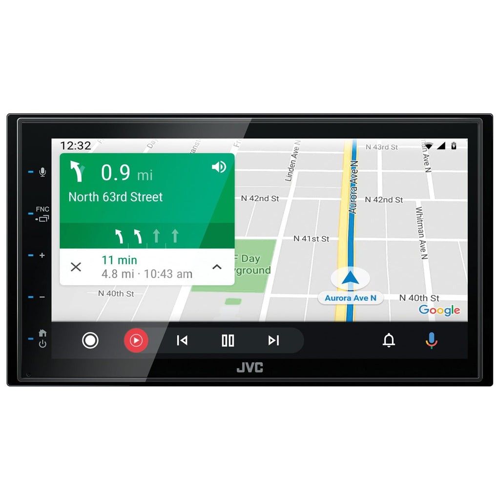 JVC Mobile KW-M560BT 6.8" Double DIN In-Dash All-Digital Multimedia Receiver with Bluetooth, Apple CarPlay, Android Auto, and SiriusXM Ready