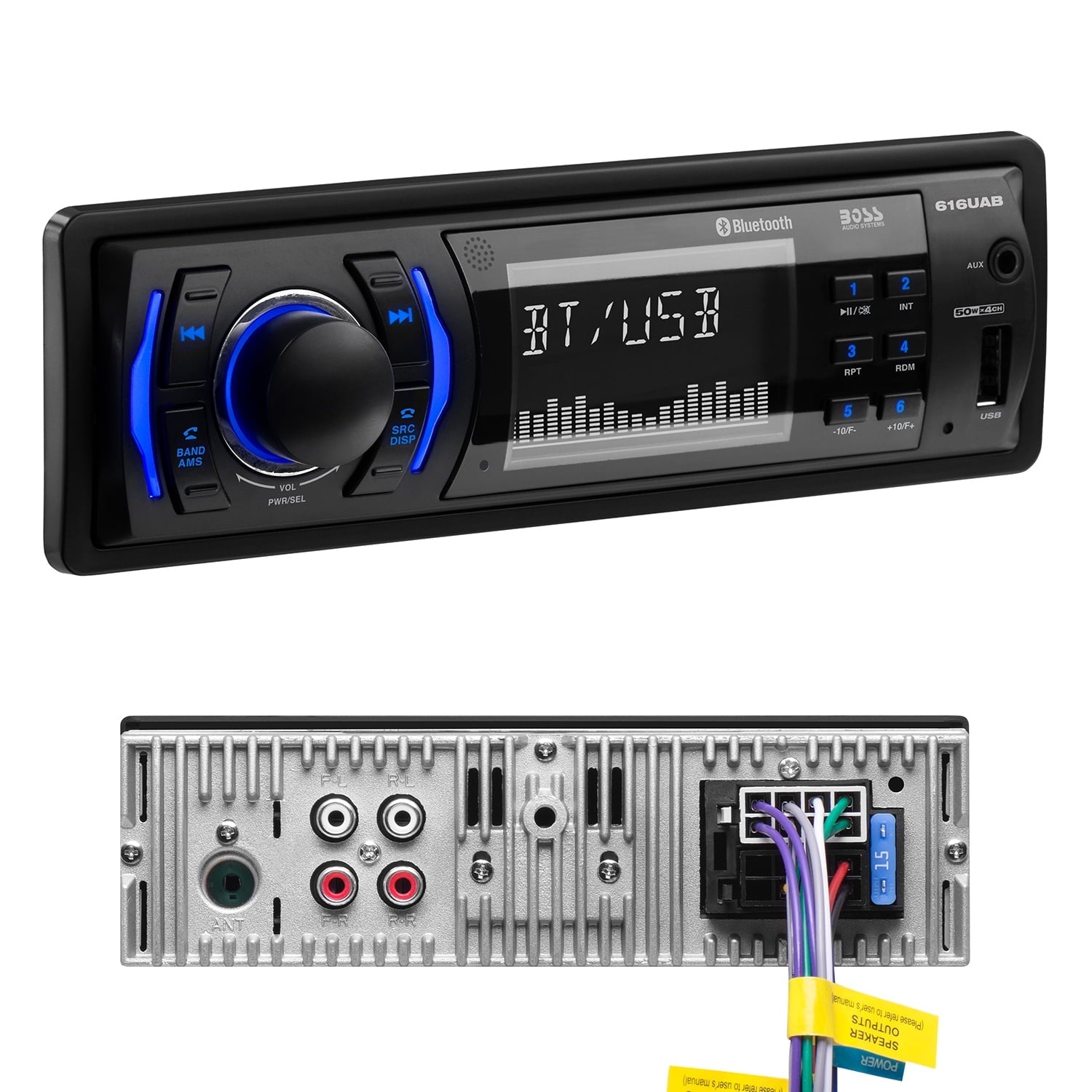 Restored Premium Boss Audio Systems Bluetooth, USB, Auxin, No CD DVD, AM/FM Radio (Refurbished)