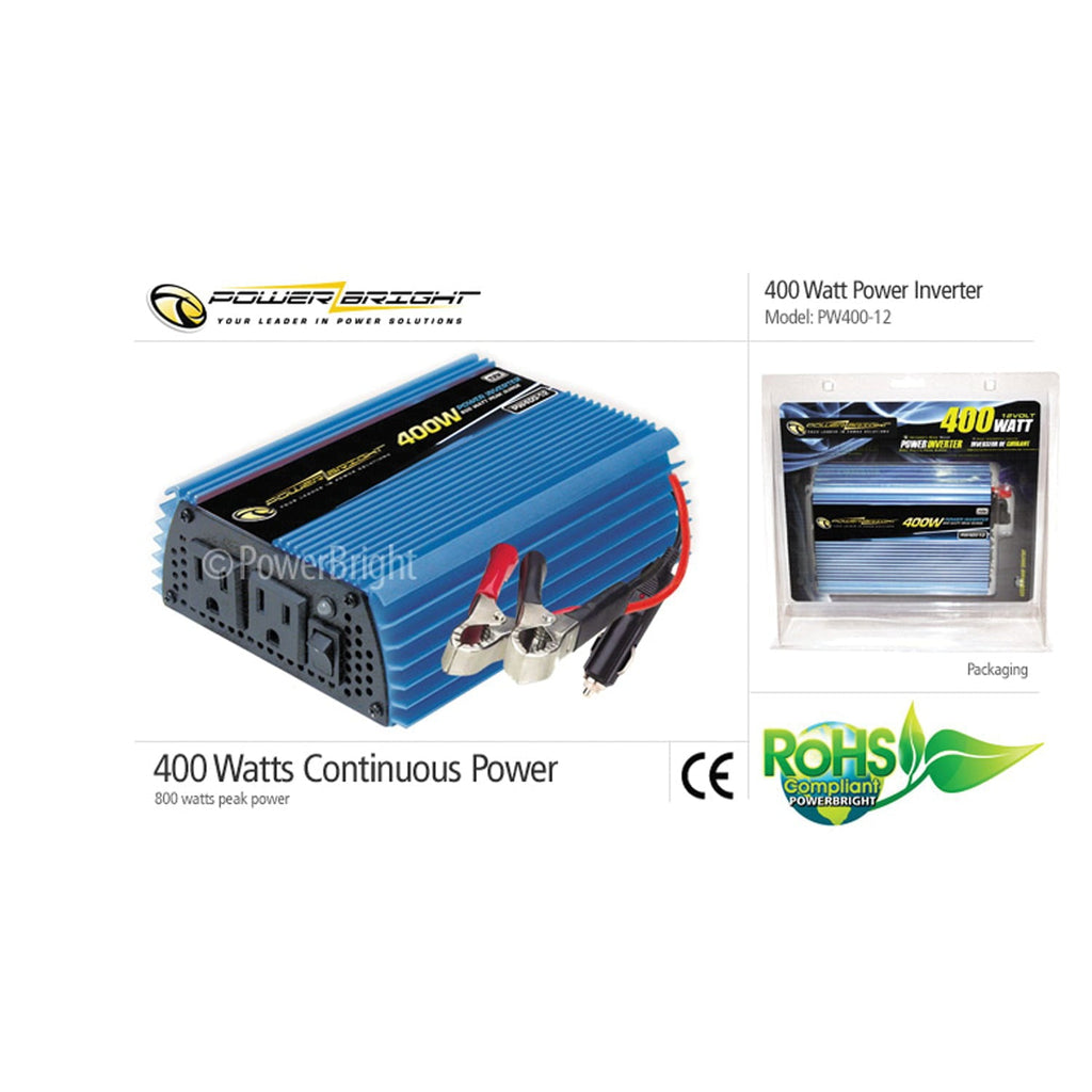 bright Pw400-12 12-volt Modified Sine Wave Inverter (400 Watts)