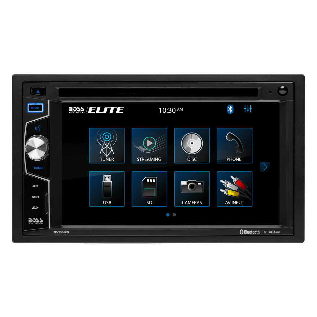 BOSS Audio Systems Elite BV755B Car DVD Player, Bluetooth, 6.2 Inch Touchscreen