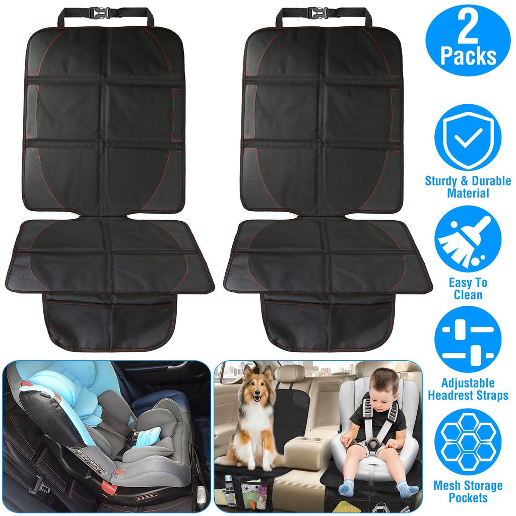 iMountek 2 Packs Protector with Thick Padding Protector Car Seat Car Seat Pad Car Seat Cushion