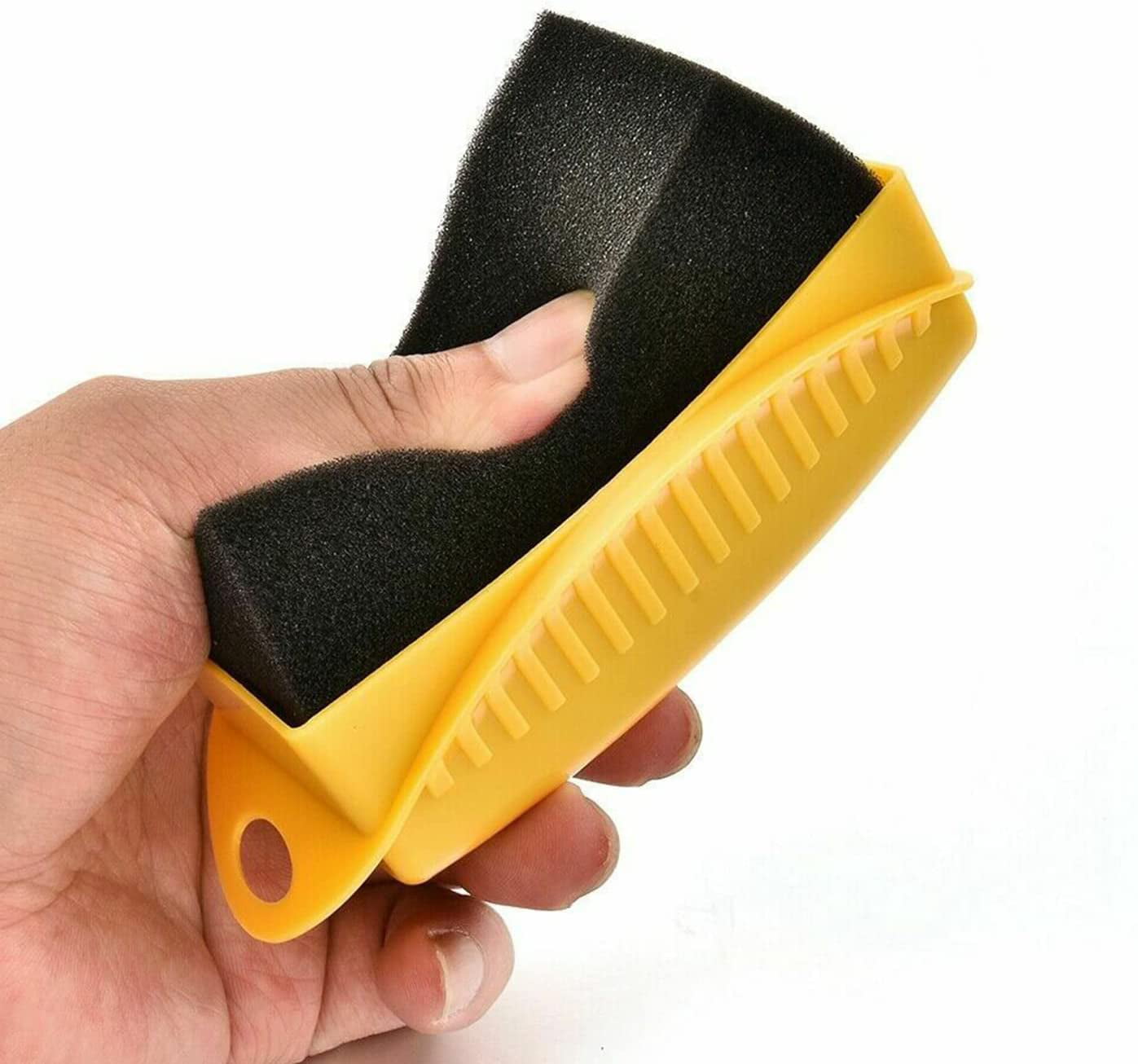 Tire Dressing Applicator Brush, 2 PCS Car Wheel Waxing Sponge With Case Auto Tyre Cleaning Pad For Tire Gel