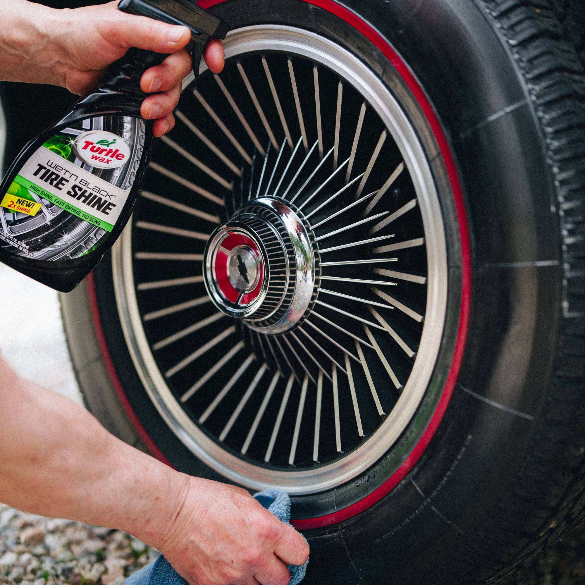 Turtle Wax 50804 Wet 'N Black Tire Shine Trigger, 23 oz