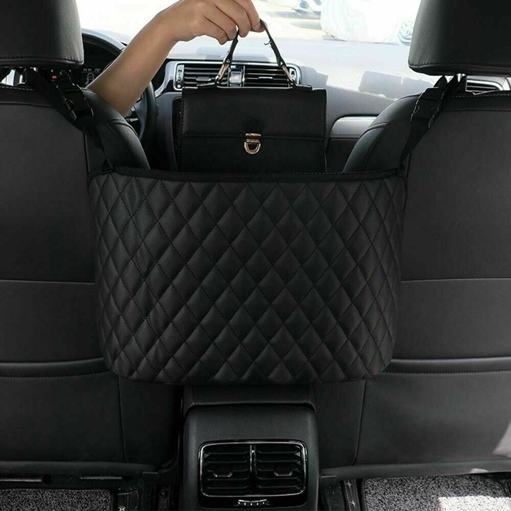 Car Net Pocket Purse Holder for Car,Waterproof Car Back Seat Automotive Consoles and Organizers Net Pocket for Front Seat