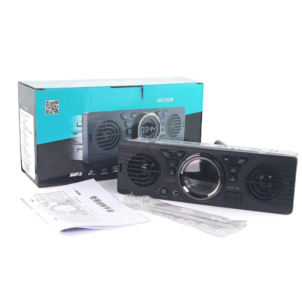 PolarLander Single one Din car Stereo Car Audio Auto radio FM USB SD AUX IN built-in 2 speakers Bluetooth Car Stereos Radios MP3 player