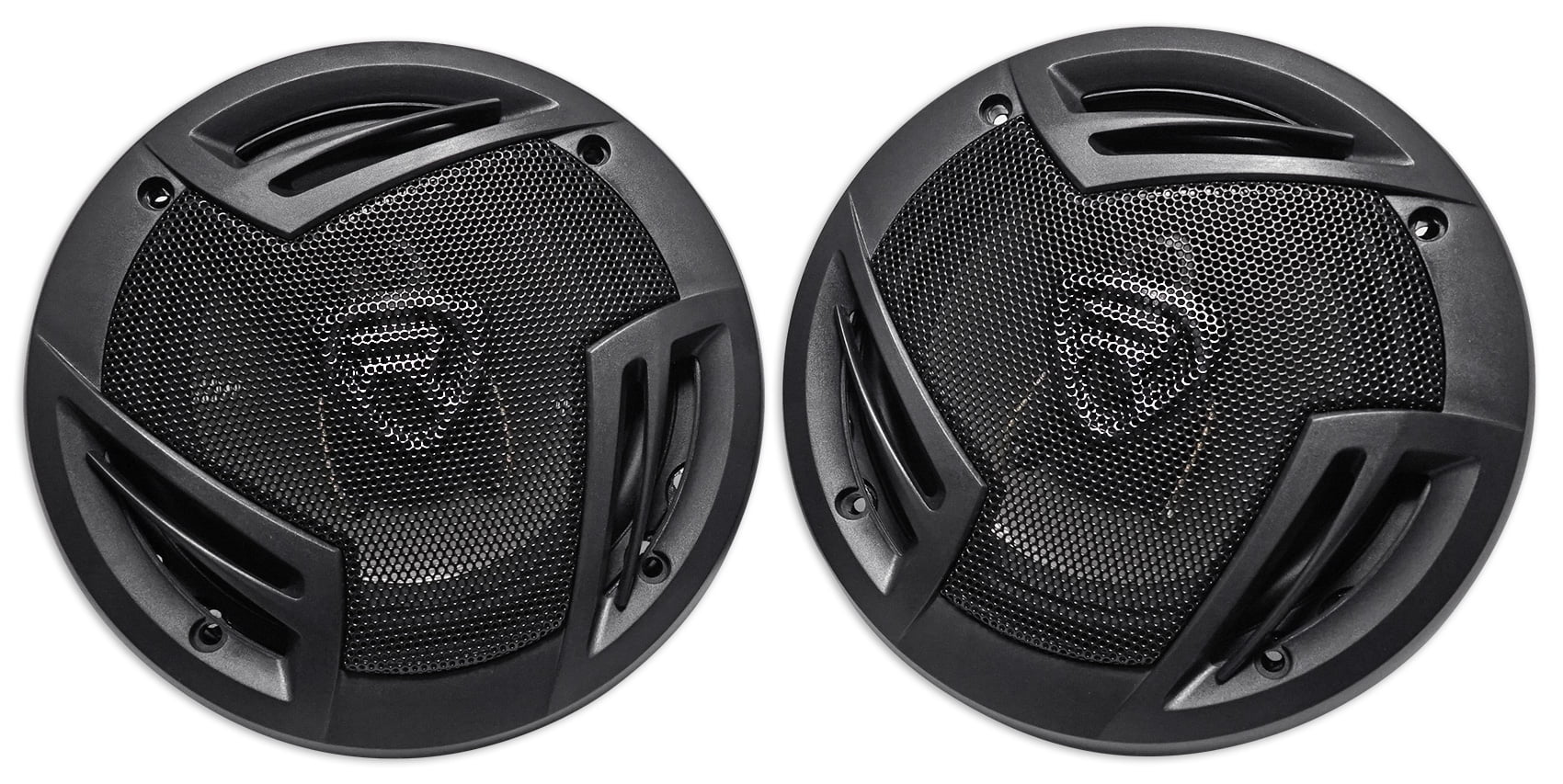 Pair Rockville RV65.2C 6.5" Component Speakers+6.5" Coaxial+4-Ch Amplifier+Wires