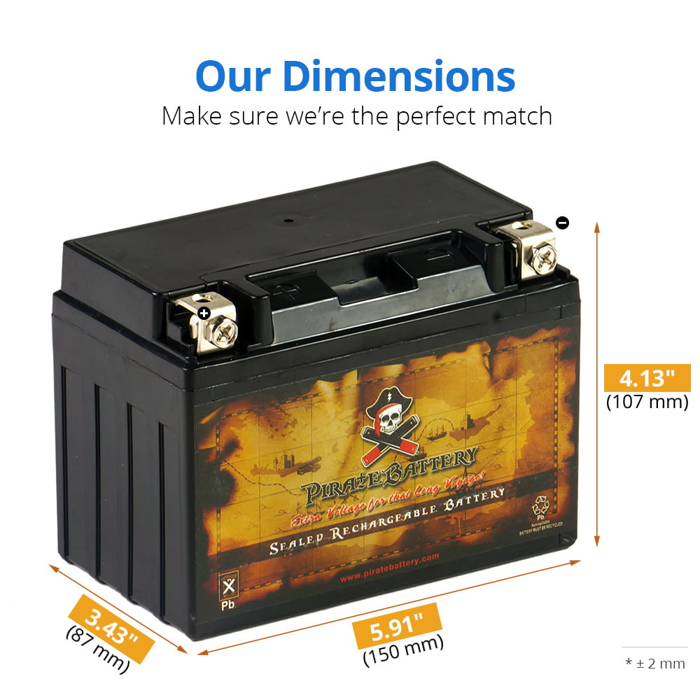 Pirate Battery Ytx9-Bs Motorcycle Battery for Honda 900Cc Cbr900R Rr 1997