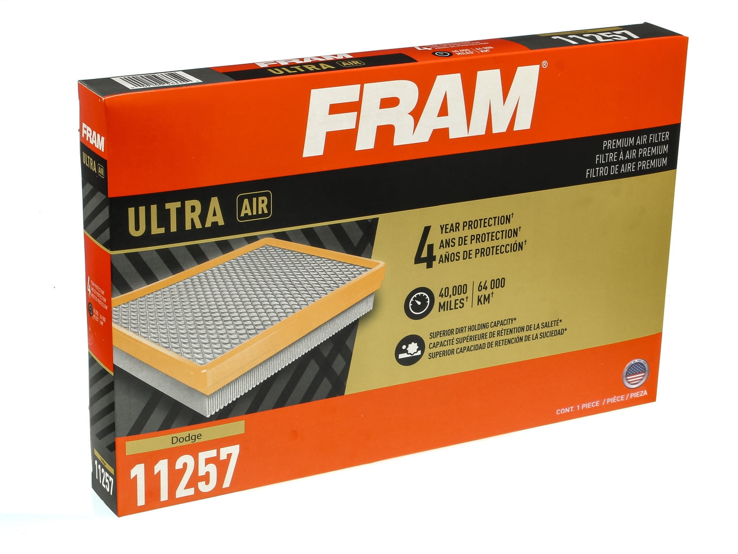 FRAM Ultra Air XGA11257, Premium Engine Air Filter, Replacement Filter for Select Dodge Vehicles Fits select: 2011-2023 DODGE CHARGER, 2014-2015 CHRYSLER 300C