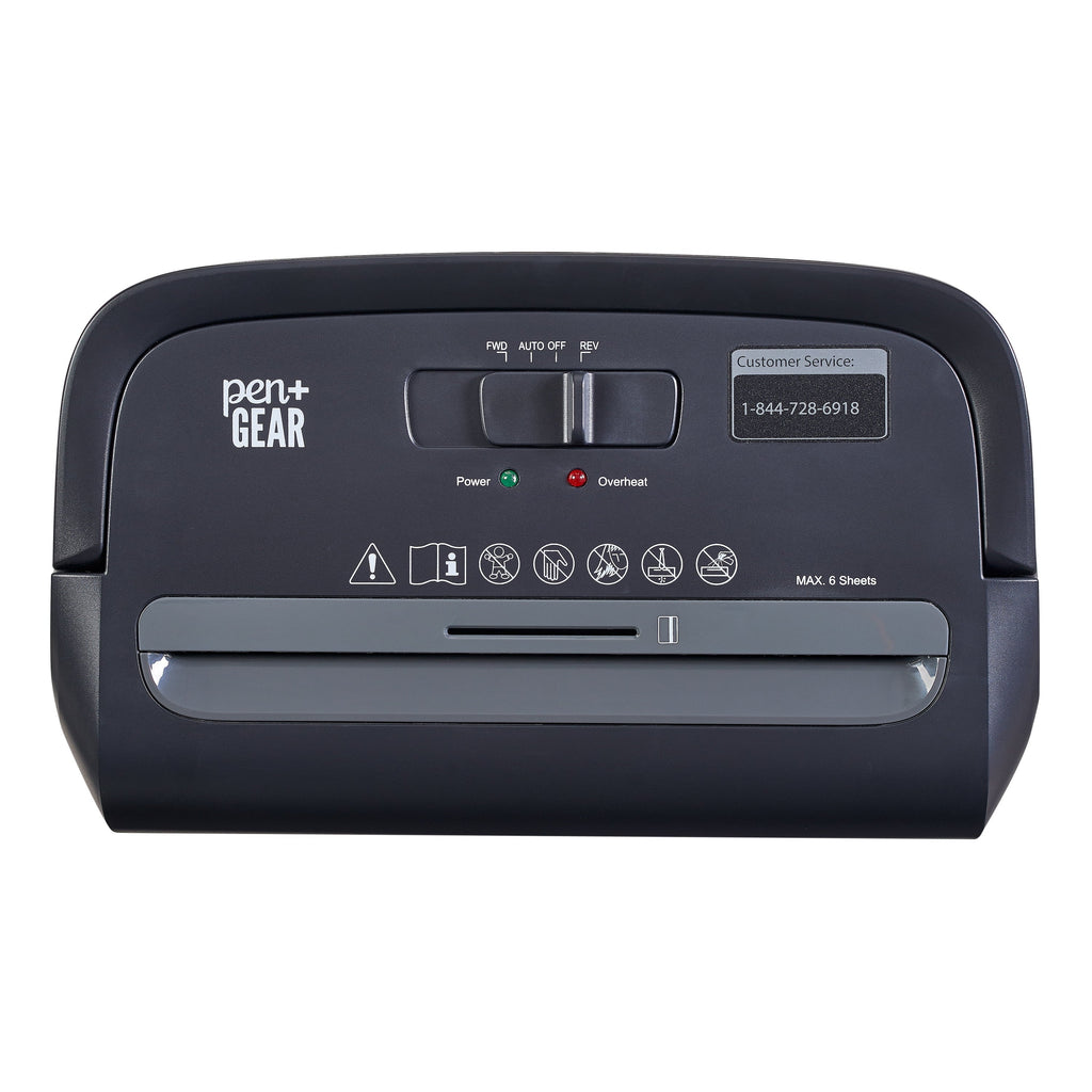 PEN+GEAR Tabletop 6-Sheet Micro-Cut Paper Shredder