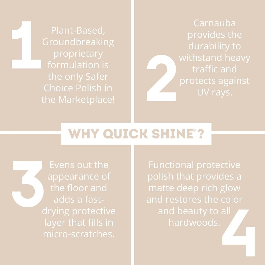 Quick Shine Liquid High Traffic Hardwood Floor Luster, 27 fl. oz., Household Floor Cleaner & Polish