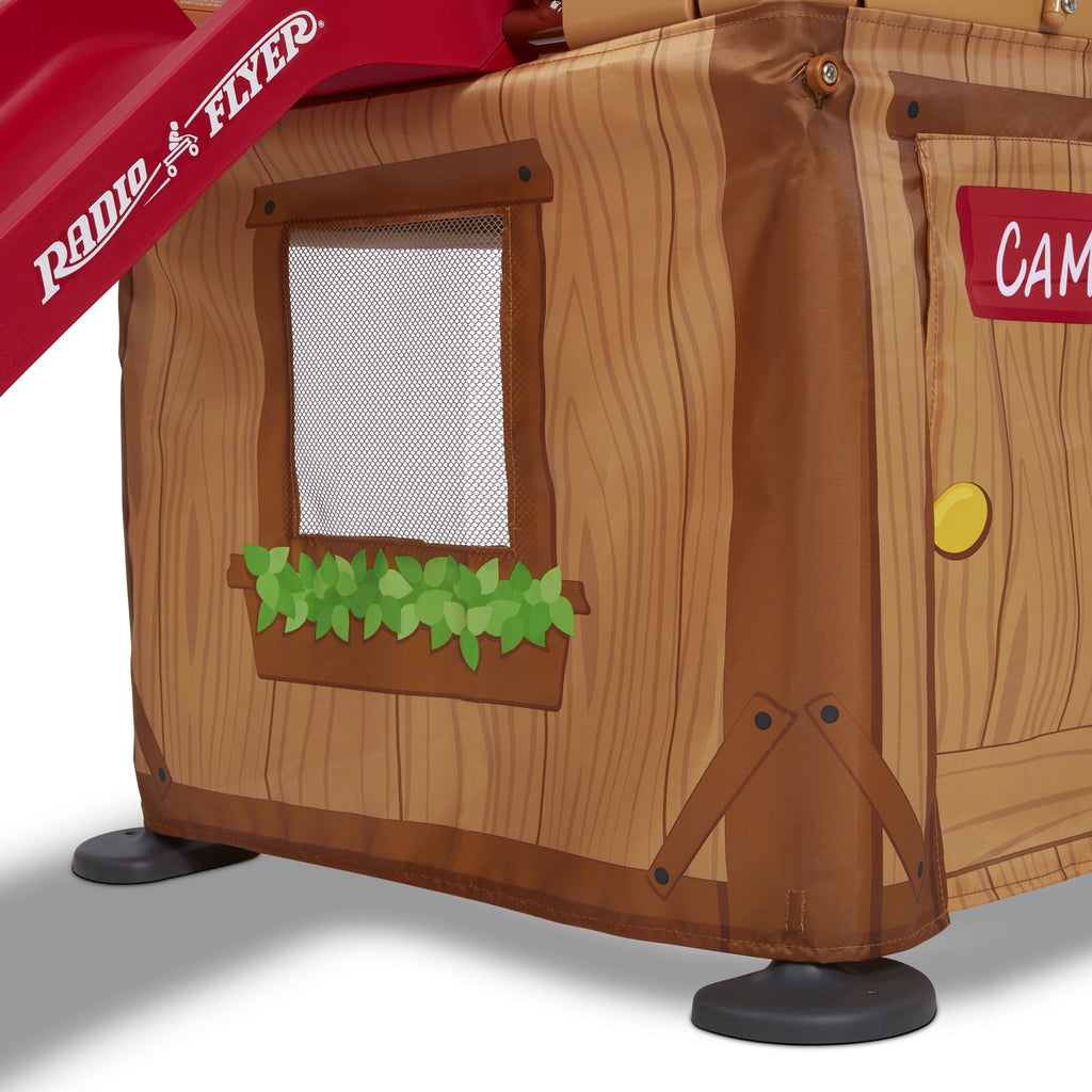 Radio Flyer, Folding Treetop Climber Playset with Slide, for Kids and Toddlers, Ages 2-5 years, Indoor and Outdoor Play