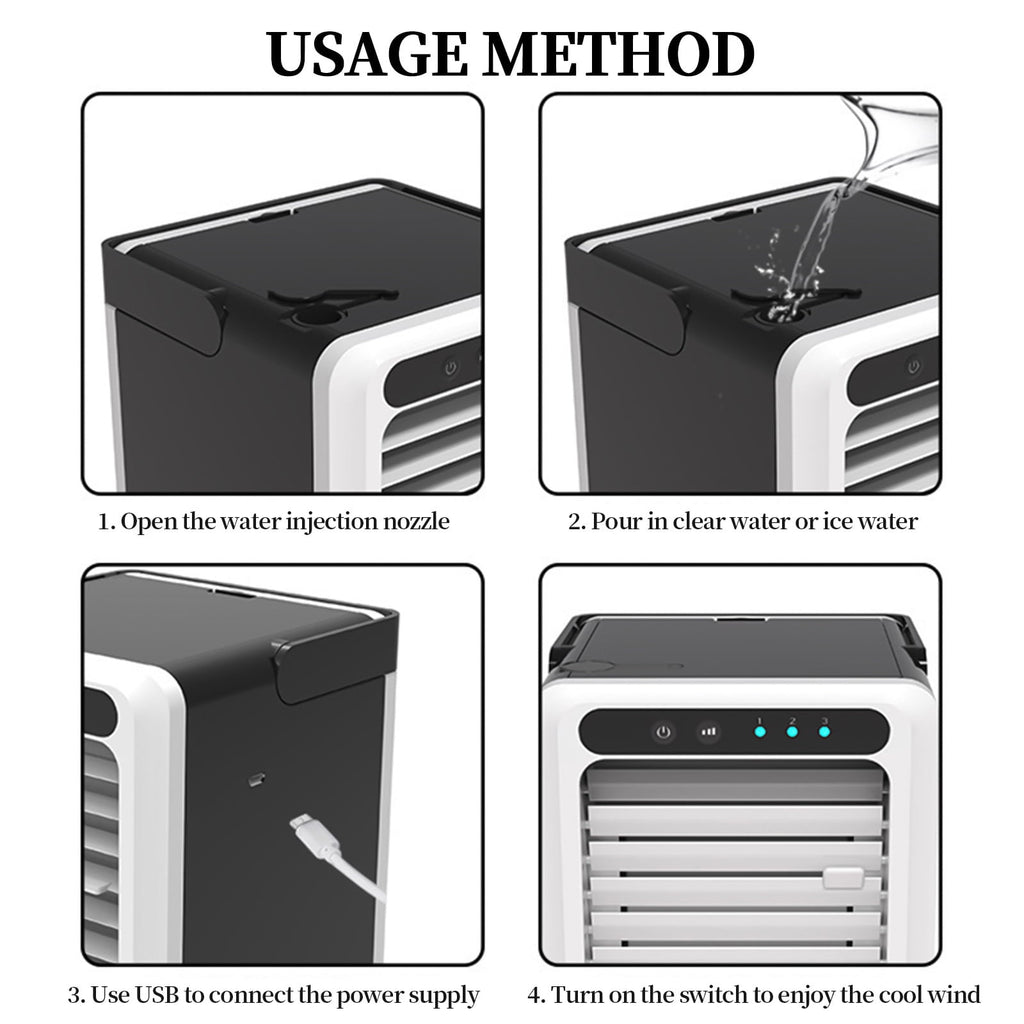 Vikakiooze 2023 Promotion on sale, Portable Air Conditioner, Evaporative Air Cooler In 3 Speed, U/AC Air Persol Conditioner For Home Office, Bedroom