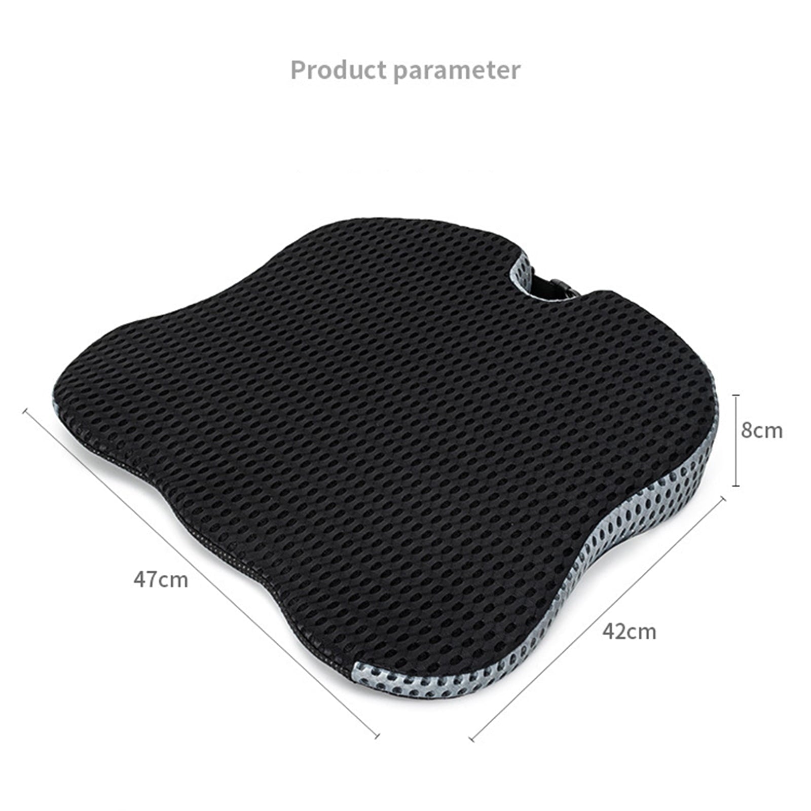 Oenbopo Car Seat Cushion, Memory Foam Seat Cushion Automobile Wedge Pad Pillow for Car, Truck, Office Chair Wheelchairs Support Tailbone Pain Relief