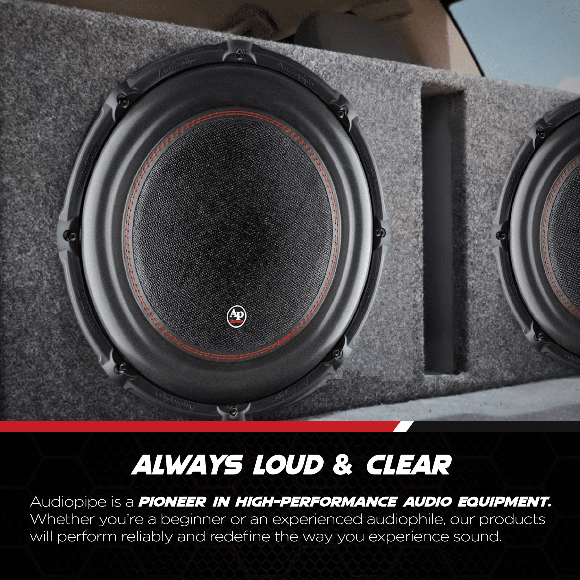 AudioPipe TXX-BDC4-15D2 15-Inch Subwoofer Dual 2 Ohm 1400 Watts RMS Car Audio