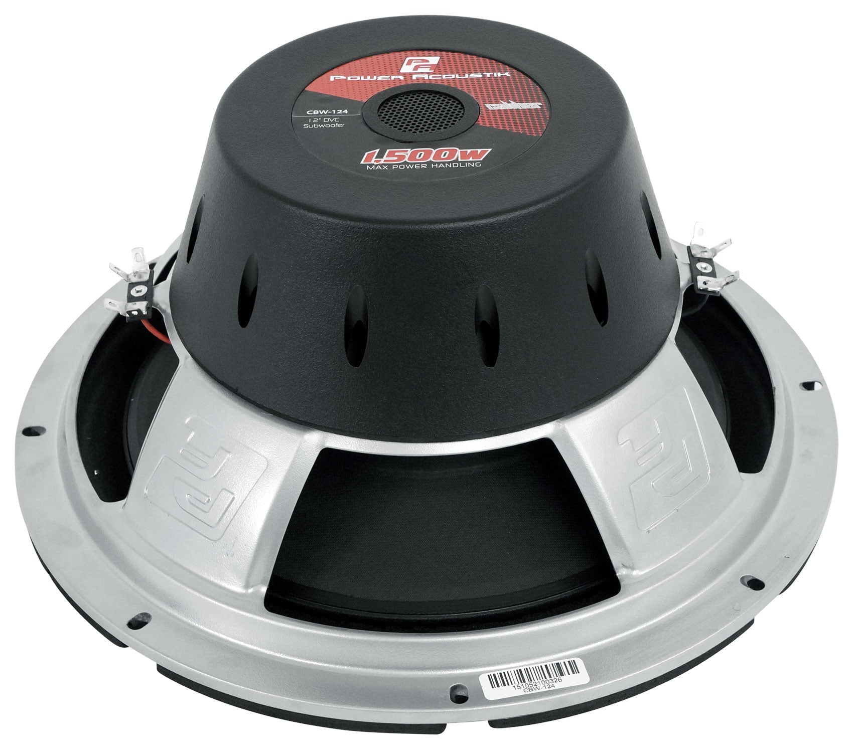 (2) Power Acoustik CBW-124 12" 1500 Watt Car Subwoofers+Sealed Sub Box Enclosure