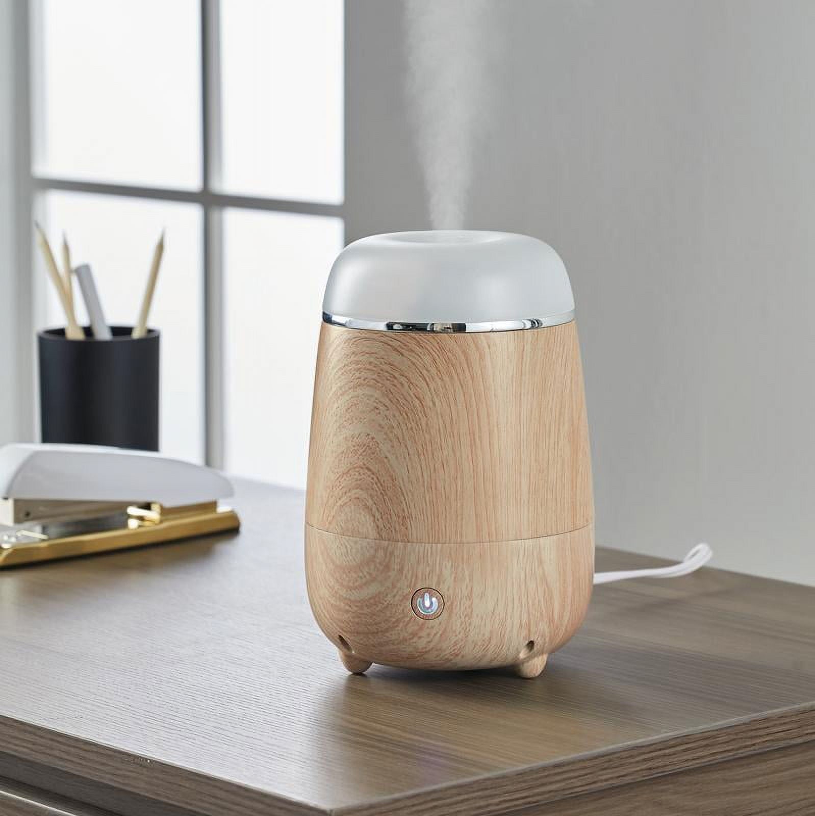 Better Homes&Gardens BHG Humidifier, 0.25Gal, Diffuser, Ultrasonic, Filter Free, Woodgrain Finish