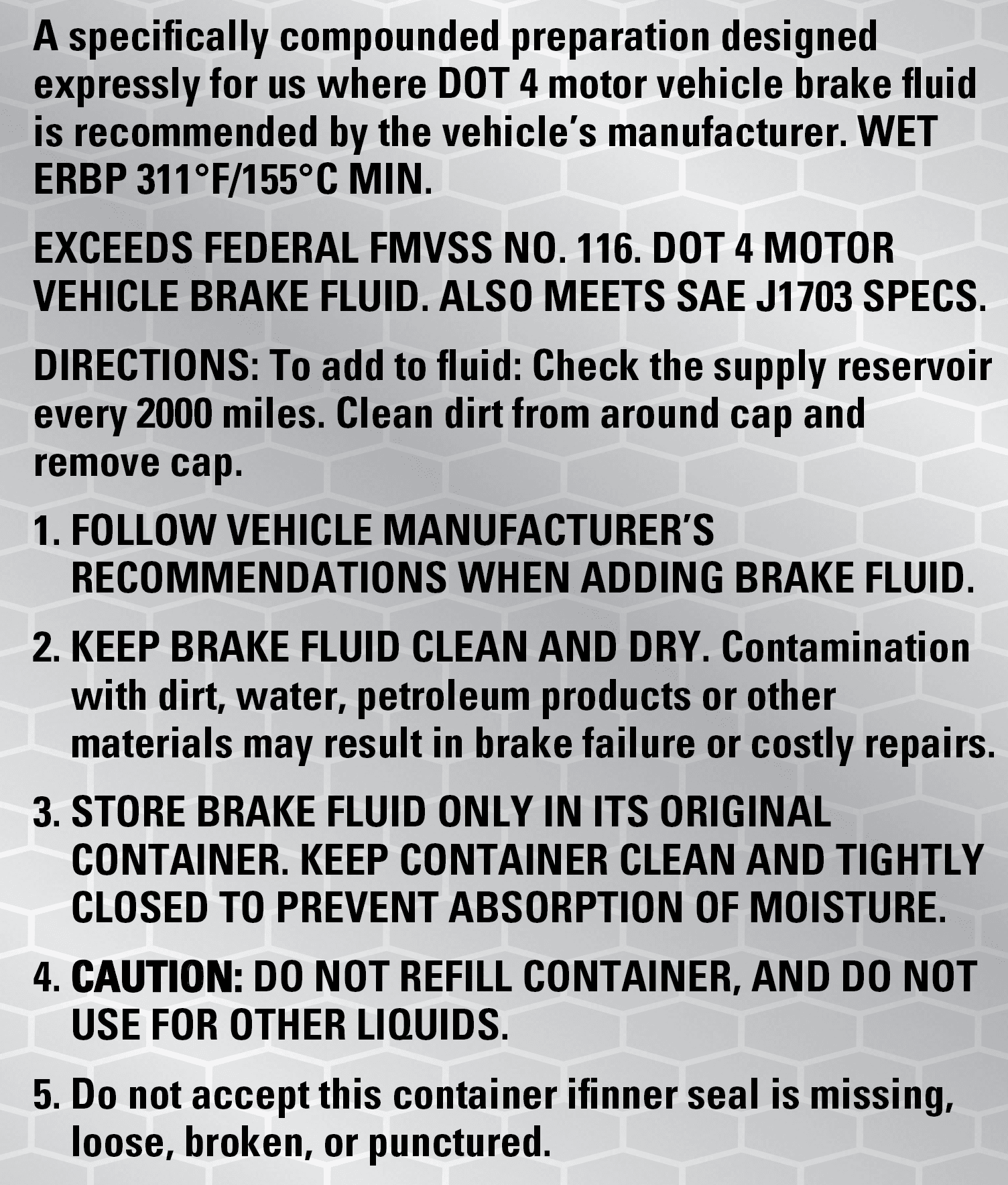 Super Tech Premium Synthetic Dot 4 Brake Fluid, 12 fl. oz.
