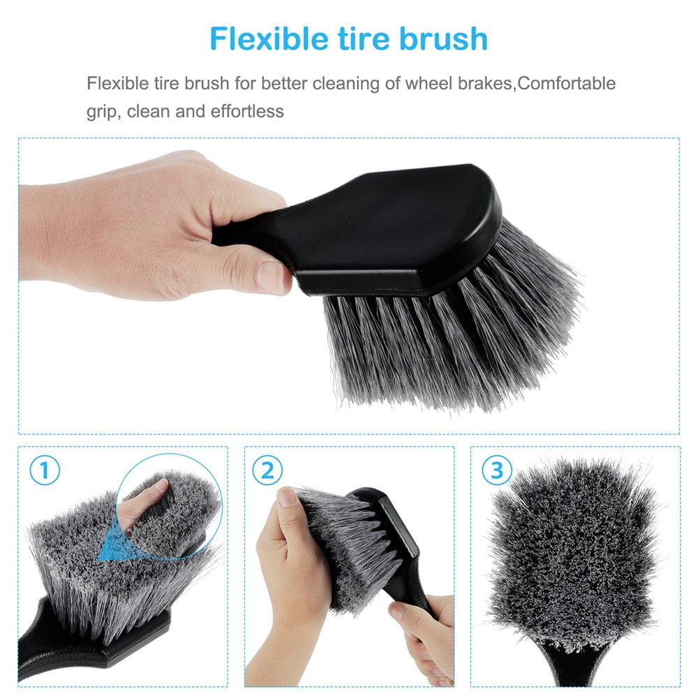 Dsseng 18pcs Car Wash Cleaning Tools Kit Car Detailing Set Car Wash Kit Interior and Exterior with Car Detail Brushes  Tire Brush  Towels