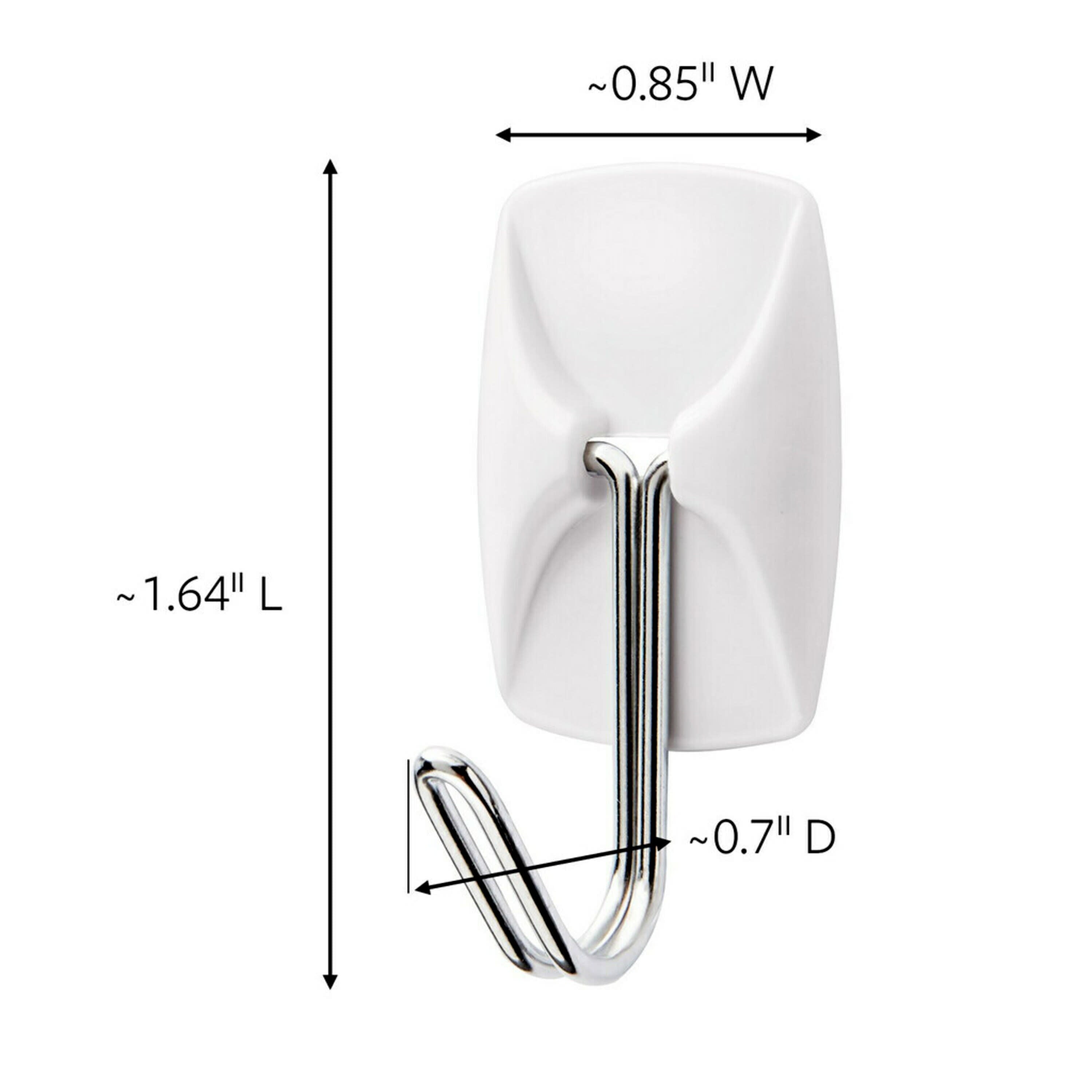 Command Small Wire Toggle Hooks, White, Damage Free Christmas Organizer, 22 Hooks