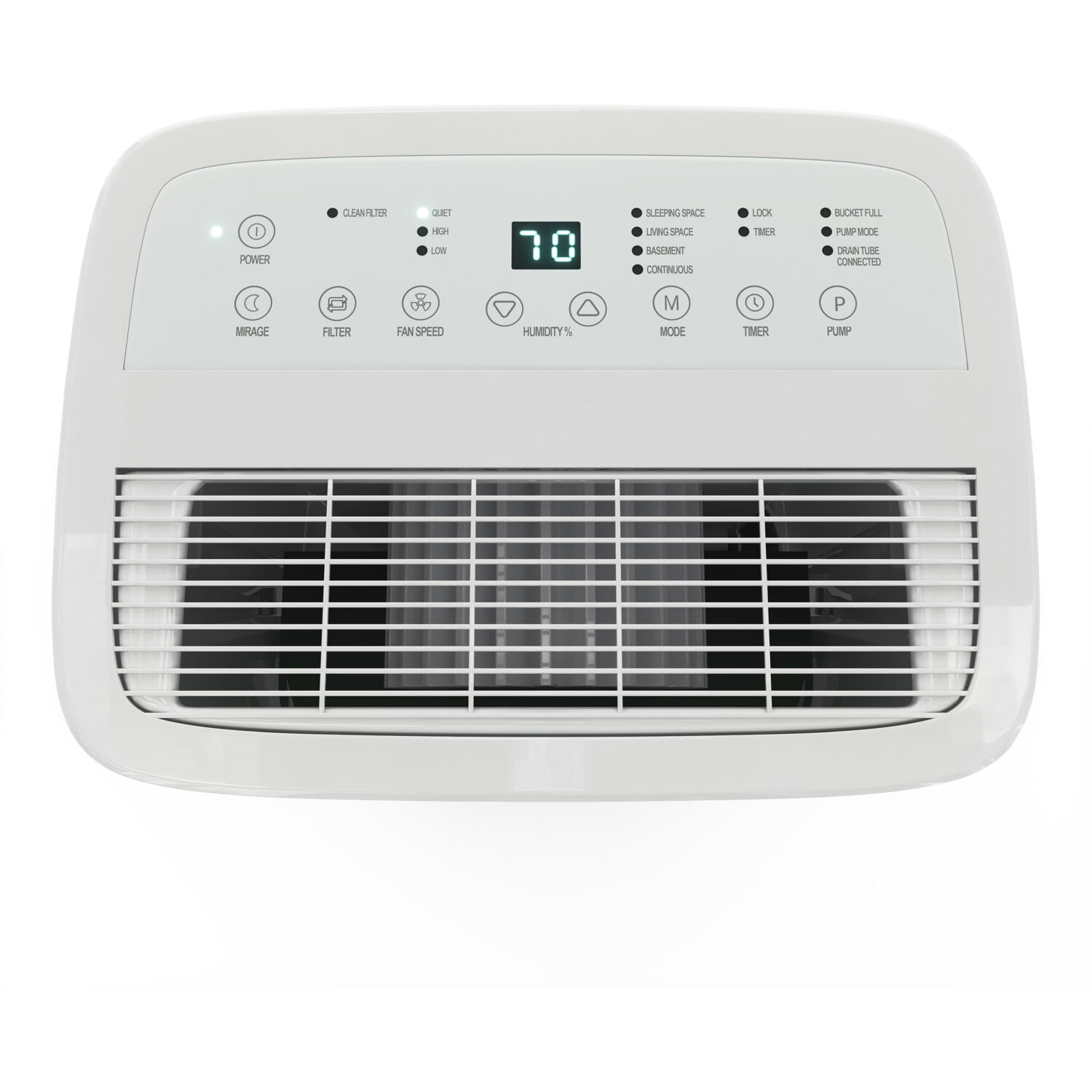 Freonic Energy Star 35-Pint 3,000 Sq.Ft. Portable Dehumidifier in White