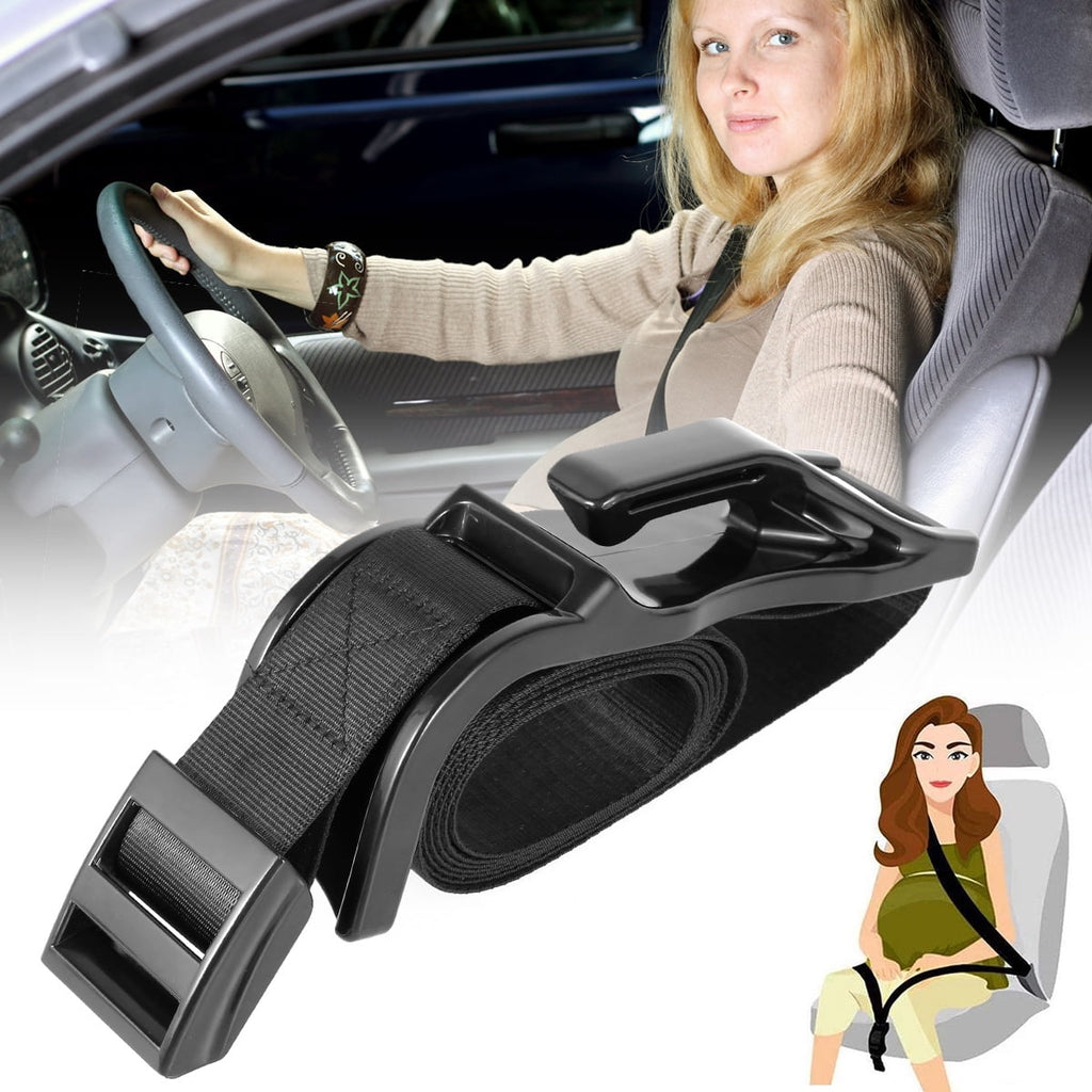 Toorise Pregnant Seat Belt with Adjustable Elastic Strap Bump Strap Adjuster to Protect Unborn Baby Maternity Belt Avoid Compression Pregnant Seat Belt for Mother Belly