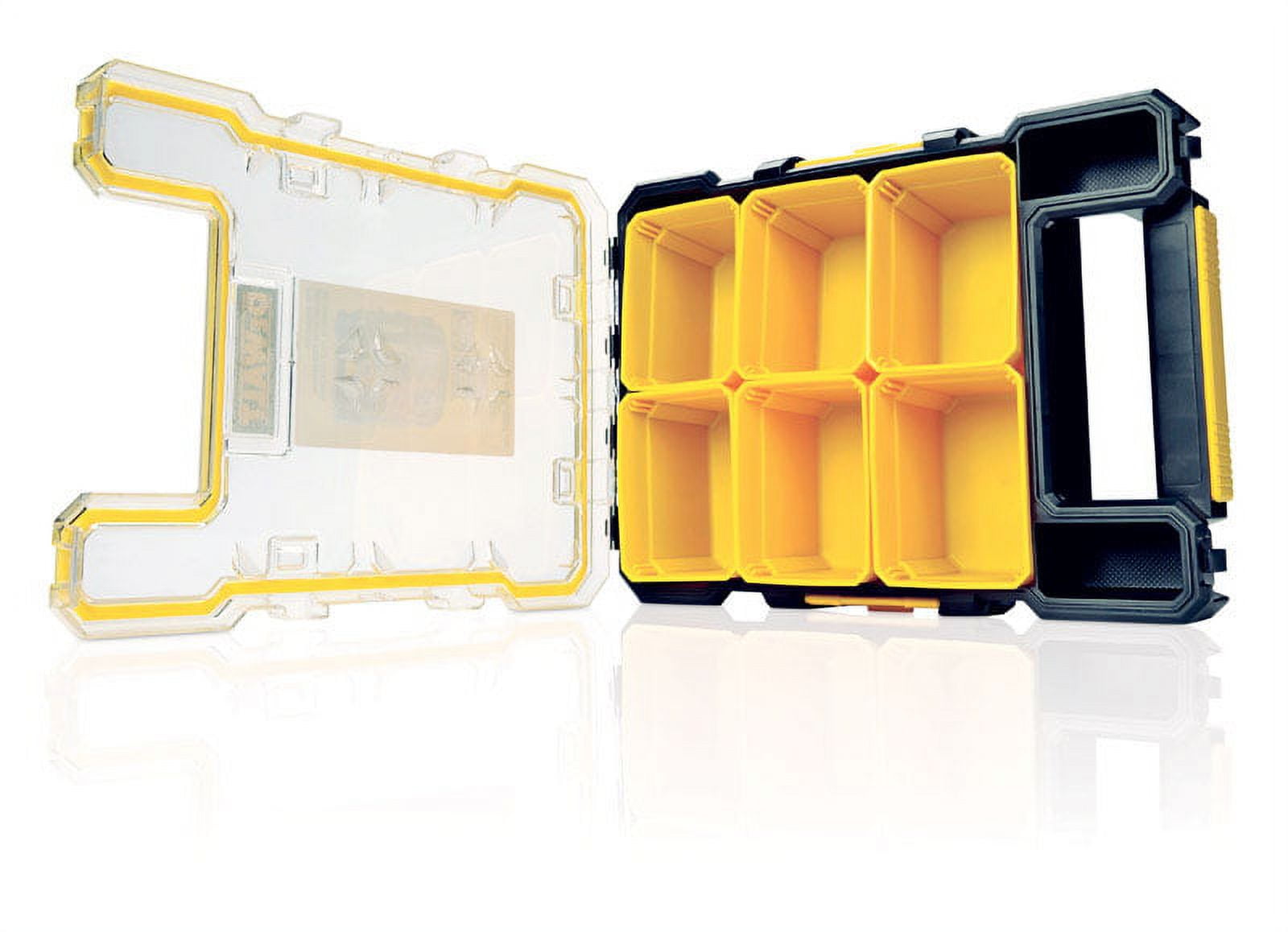 DEWALT 10.31" L x 4.56" W x 13.66" H Storage Organizer Plastic 6 pocket Yellow