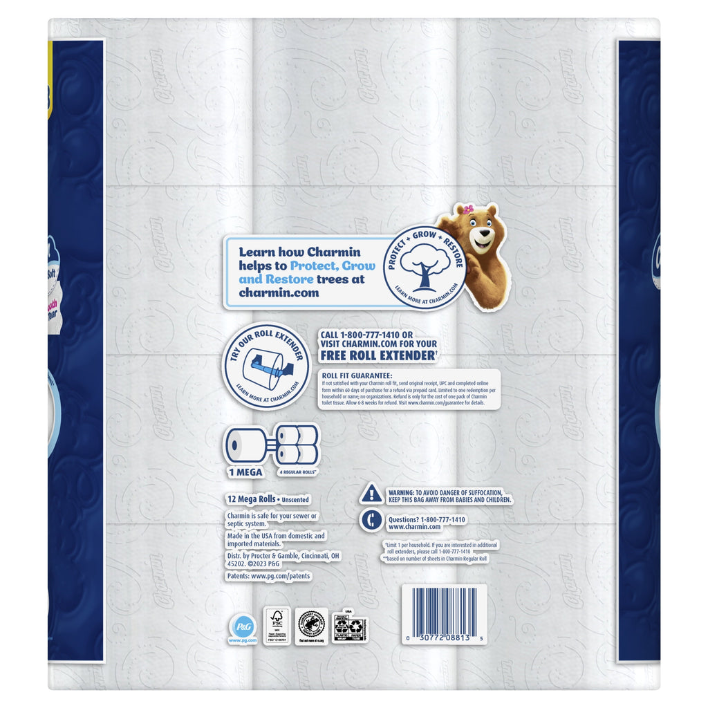 Charmin Ultra Soft Toilet Paper 12 Mega Rolls, 224 Sheets Per Roll