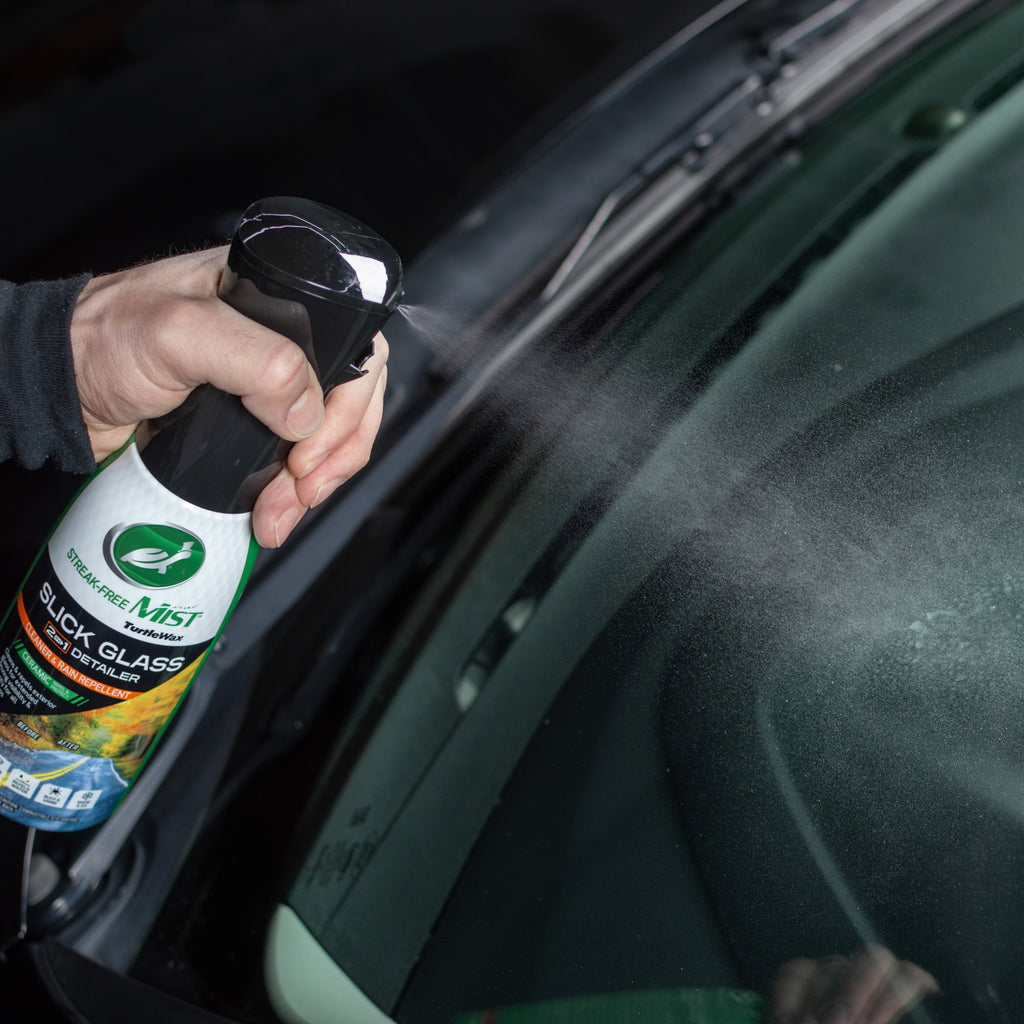 Turtle Wax 53844 Slick Glass 2 in 1 Detailer Streak Free Mist, 20 oz