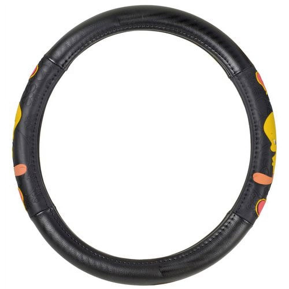 Tweety Bird Steering Wheel Cover for Car, Comfort Grip Character Accessories, Standard Size 14.5"-15.5"
