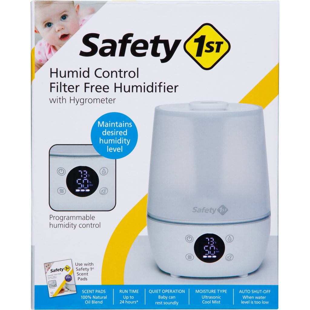 Safety 1st Humid Control Filter Free Cool Mist Humidifier, White